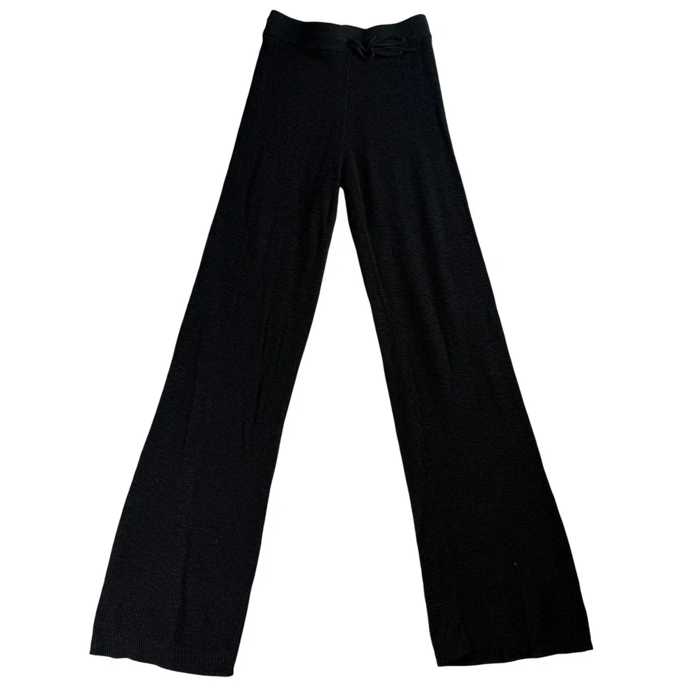 Free People FP Beach Women's Cover Up Bottom Knit‎ Pants Black XS